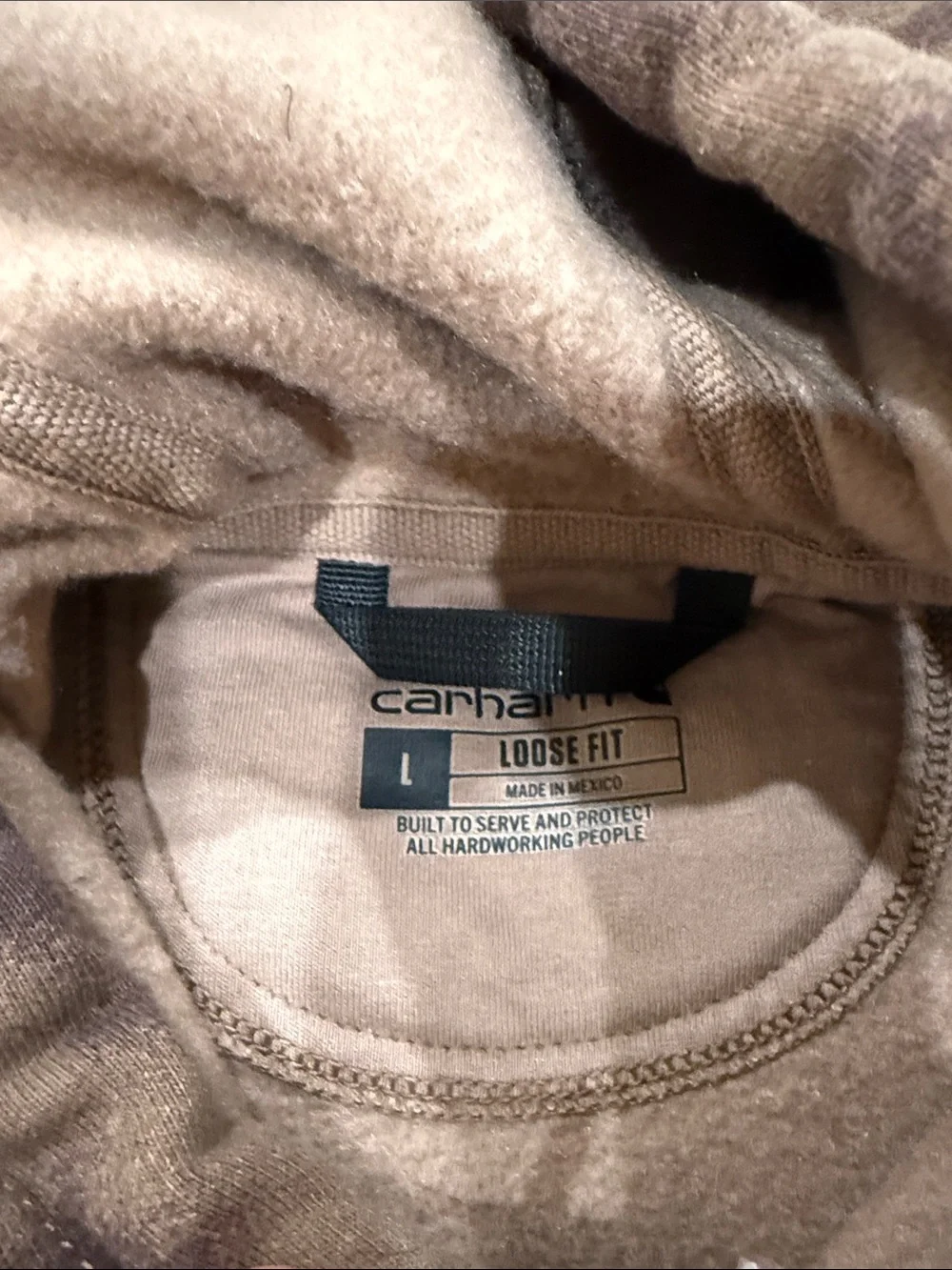 Carhartt Brown Tie-Dye  Hoodie